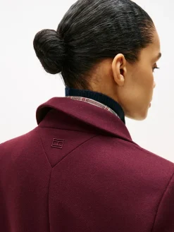 Tommy Hilfiger Jacken*CLASSIC SB WOOL REG COAT deep burgundy