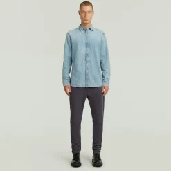 G-star Raw Hemden*Clean slim shirt ls sun faded pacific blue