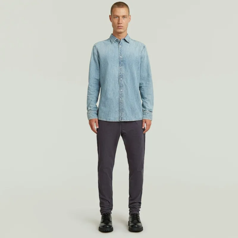 G-star Raw Hemden*Clean slim shirt ls sun faded pacific blue