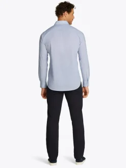 Tommy Hilfiger Big Boys|Hemden*CL-W SMALL PRINT RF SHIRT JHN optic white - verona blue