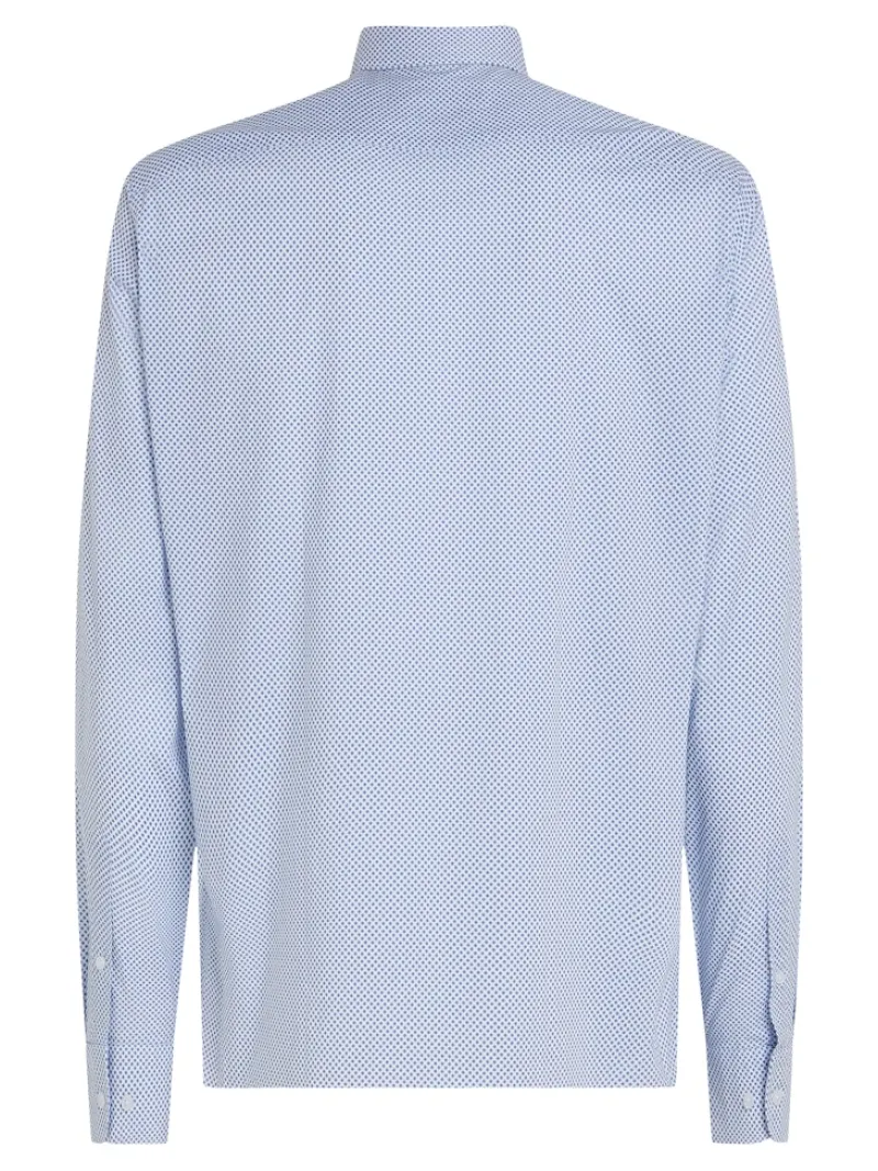 Tommy Hilfiger Big Boys|Hemden*CL-W SMALL PRINT RF SHIRT JHN optic white - verona blue