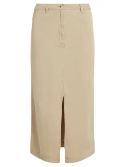 Tommy Hilfiger Röcke*CO BLEND MIDI SKIRT Beige