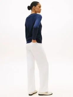 Tommy Hilfiger Pullover & Sweatshirts*CO JERSEY STITCH C-NK LS SWT dark night navy gs