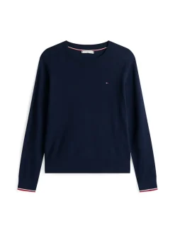 Tommy Hilfiger Pullover & Sweatshirts*CO JERSEY STITCH C-NK LS SWT dark night navy gs