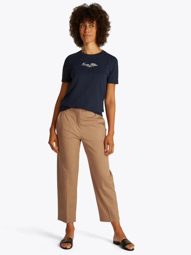 Tommy Hilfiger Hosen*CO SLIM STRAIGHT CHINO safari canvas