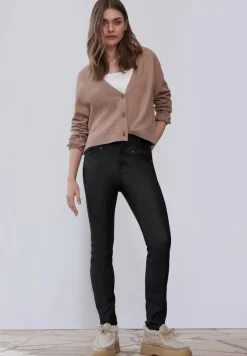 STREET ONE STUDIO Hosen*Coated Slim Fit Hose Black