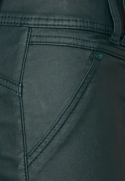 Cecil Hosen*Coating Slim Fit Hose dark ocean green