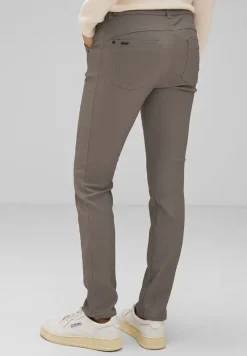 Street One Hosen*Coating Slim Fit Hose shiny sandy mocca