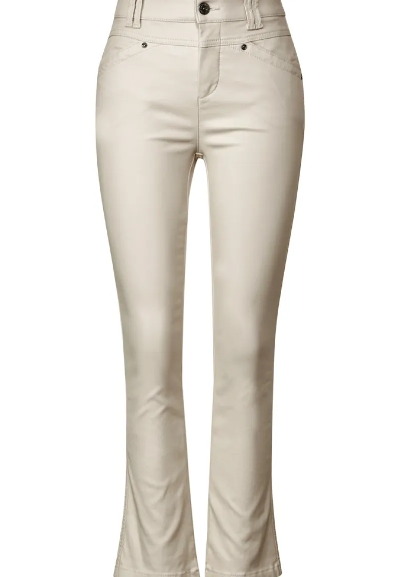 Street One Hosen*Coating Slim Fit Hose smooth sand beige