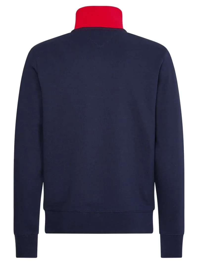 Tommy Hilfiger Pullover & Sweatshirts*COLOR BLOCK MOCK NECK red - multi
