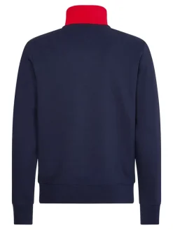 Tommy Hilfiger Pullover & Sweatshirts*COLOR BLOCK MOCK NECK red - multi