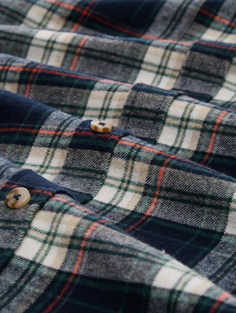 Tom Tailor Hemden|Big Boys*Comfort Fit Flanell-Hemd mit Karomuster navy multicolor check