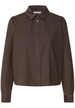 STREET ONE STUDIO Blusen*Cord Hemdbluse java brown