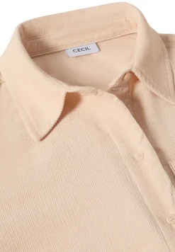 Cecil Blusen*Cord Hemdbluse oat milk beige