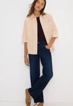 Cecil Blusen*Cord Hemdbluse oat milk beige