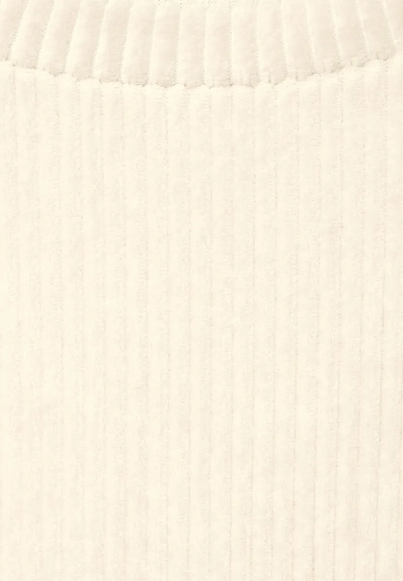 Street One Pullover & Sweatshirts*Cord Langarmshirt smooth sand beige