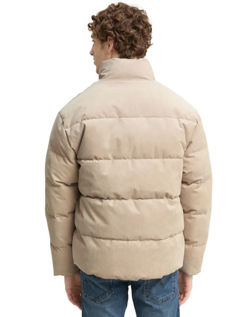 Tom Tailor Denim Jacken*Cord Puffer-Jacke mit Stehkragen cashew beige