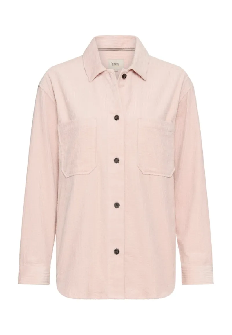 Camel Active Blusen*Cord-Bluse aus reiner Baumwolle mauve pink