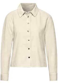 Street One Blusen*Cordbluse mit Knopfleiste smooth sand beige