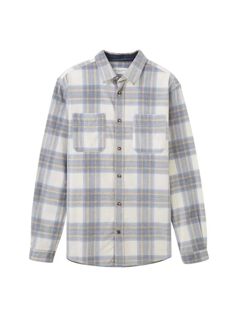 Tom Tailor Hemden|Big Boys*Cordhemd mit Karomuster beige colorful structure check