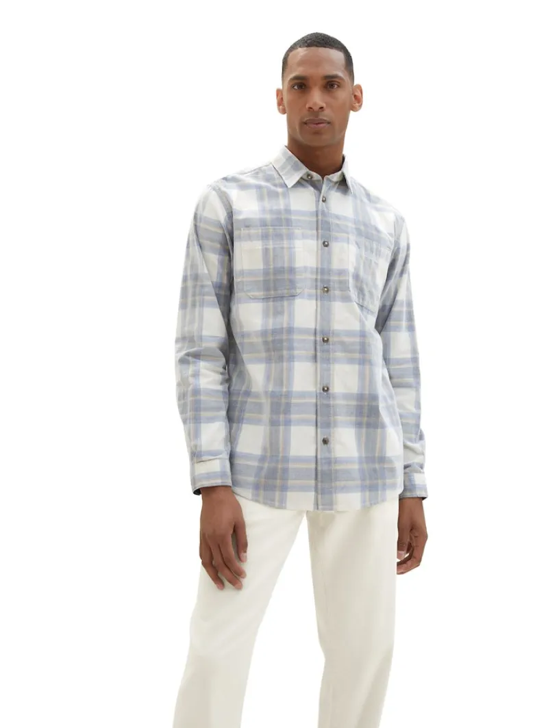 Tom Tailor Hemden|Big Boys*Cordhemd mit Karomuster beige colorful structure check