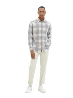Tom Tailor Hemden|Big Boys*Cordhemd mit Karomuster beige colorful structure check