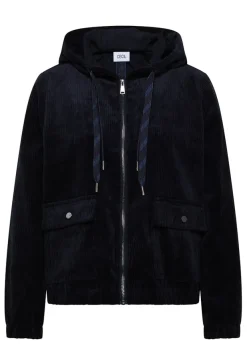Cecil Jacken*Cordjacke mit Kapuze urban dark blue
