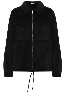 Cecil Jacken*Cordjacke mit Tunnelzug Black