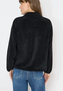 Cecil Jacken*Cordjacke mit Tunnelzug Black