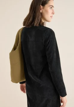 Cecil Kleider*Cordkleid mit Zipper Black