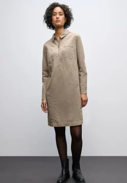 Street One Kleider*Cordkleid mit Zipper morning beige