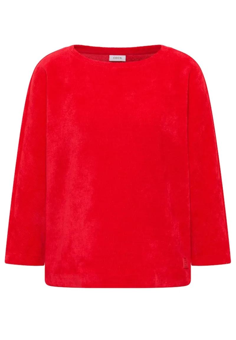 Cecil Shirts*Cordshirt Fiery Red