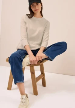 Cecil Shirts*Cordshirt in Unifarbe oat milk beige