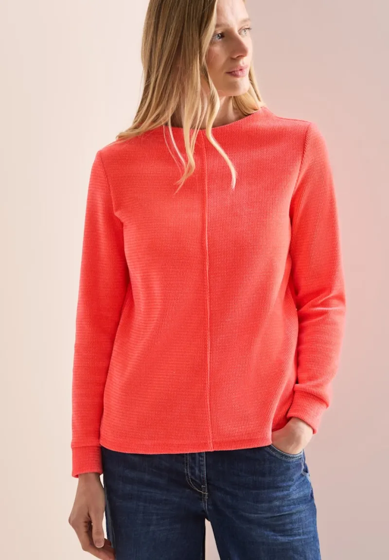 Cecil Shirts*Cord-Shirt juicy orange