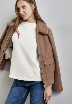 Street One Shirts*Cordshirt lucid white