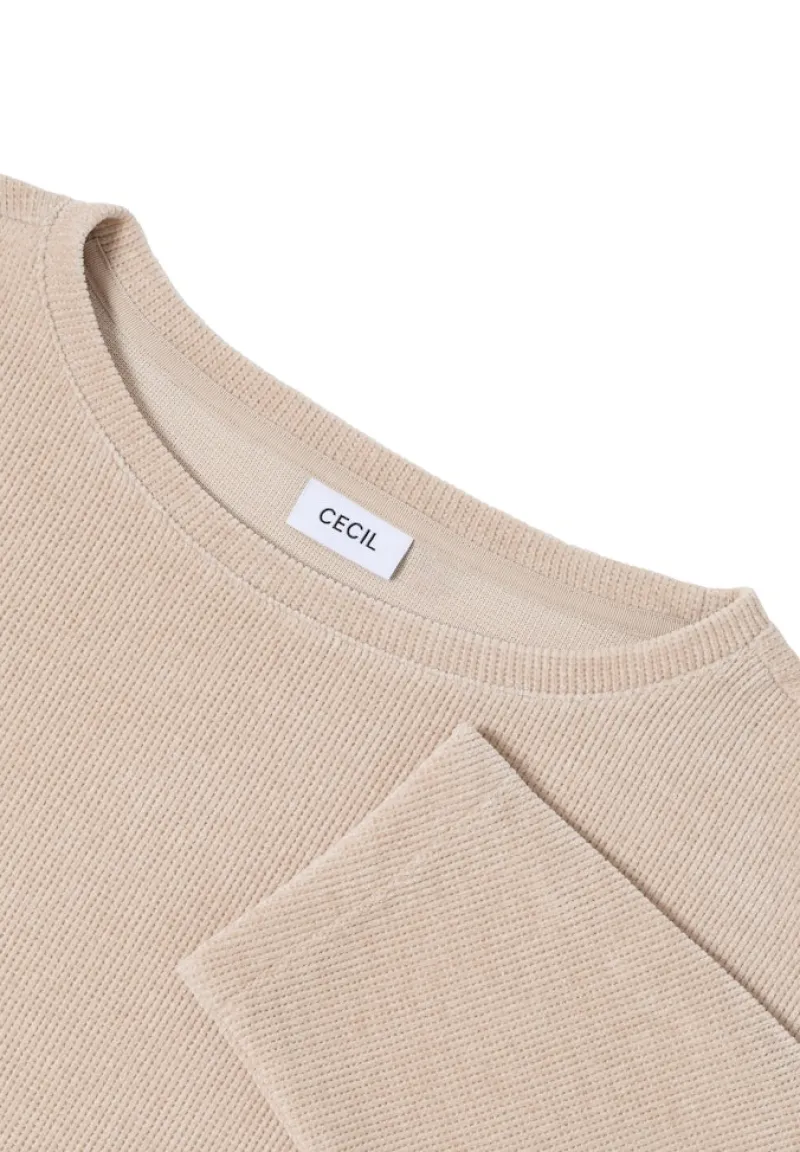 Cecil Shirts*Cordshirt oat milk beige
