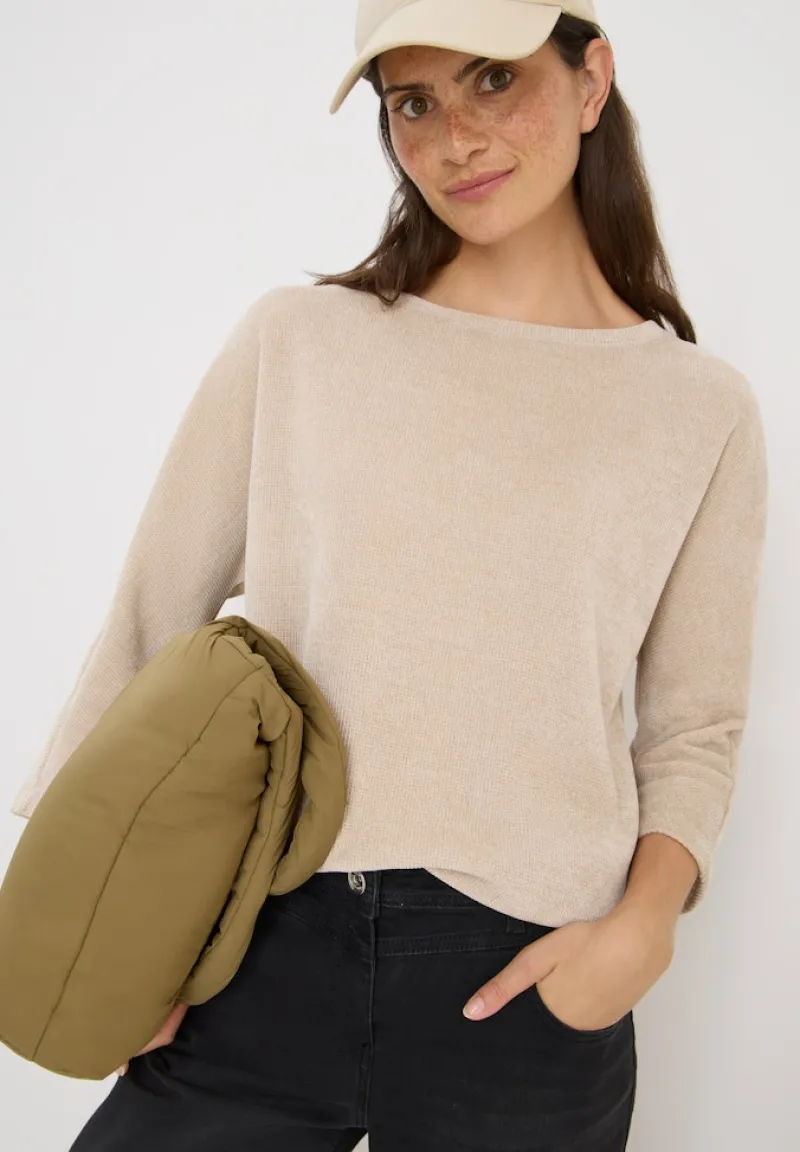 Cecil Shirts*Cordshirt oat milk beige