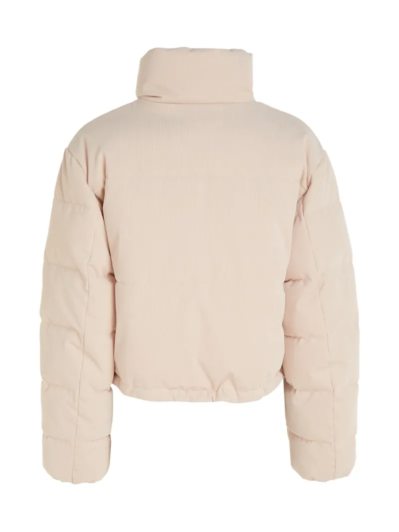 Calvin Klein Jeans Jacken*CORDUROY CROPPED PUFFER putty beige