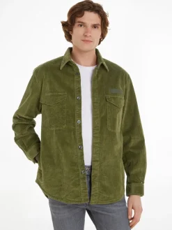 Tommy Hilfiger Hemden*CORDUROY SOLID OVERSHIRT putting green