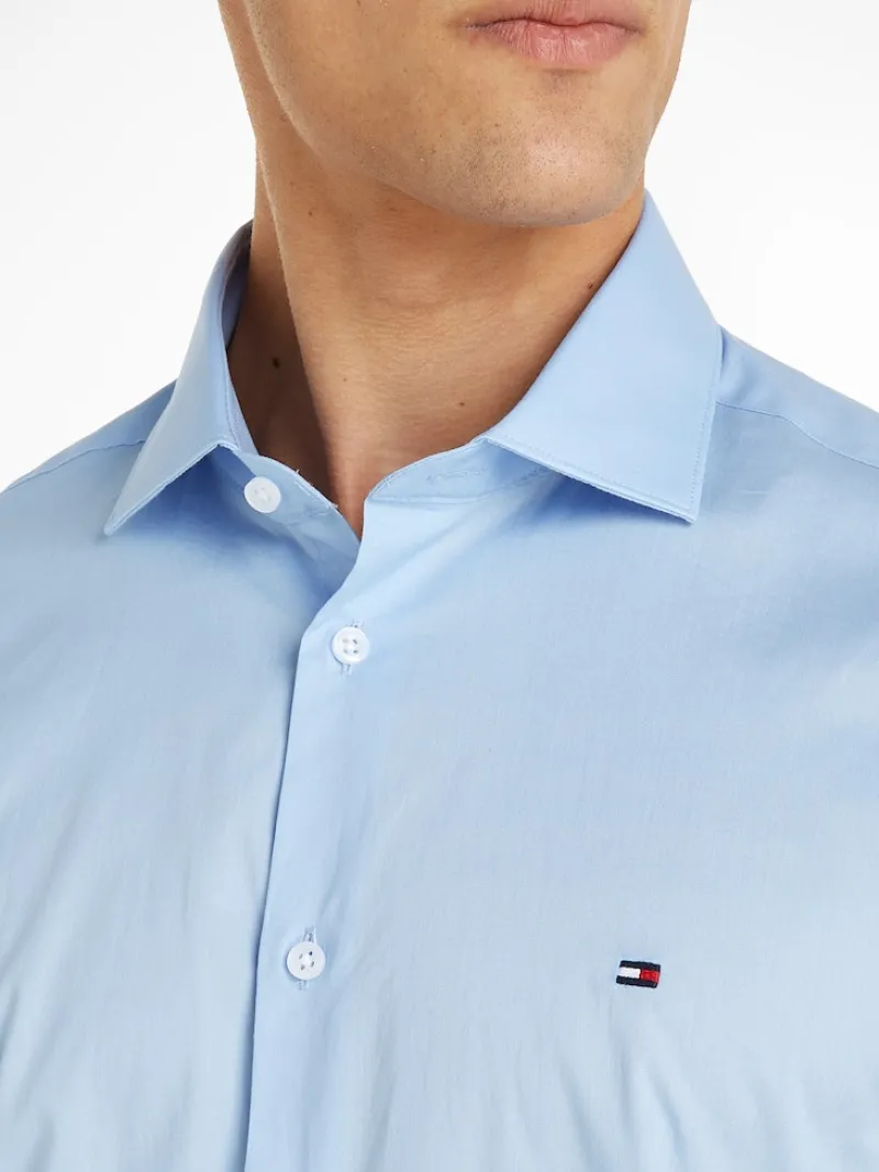 Tommy Hilfiger Hemden|Big Boys*CORE CL FLEX POPLIN SF SHIRT custom color light blue