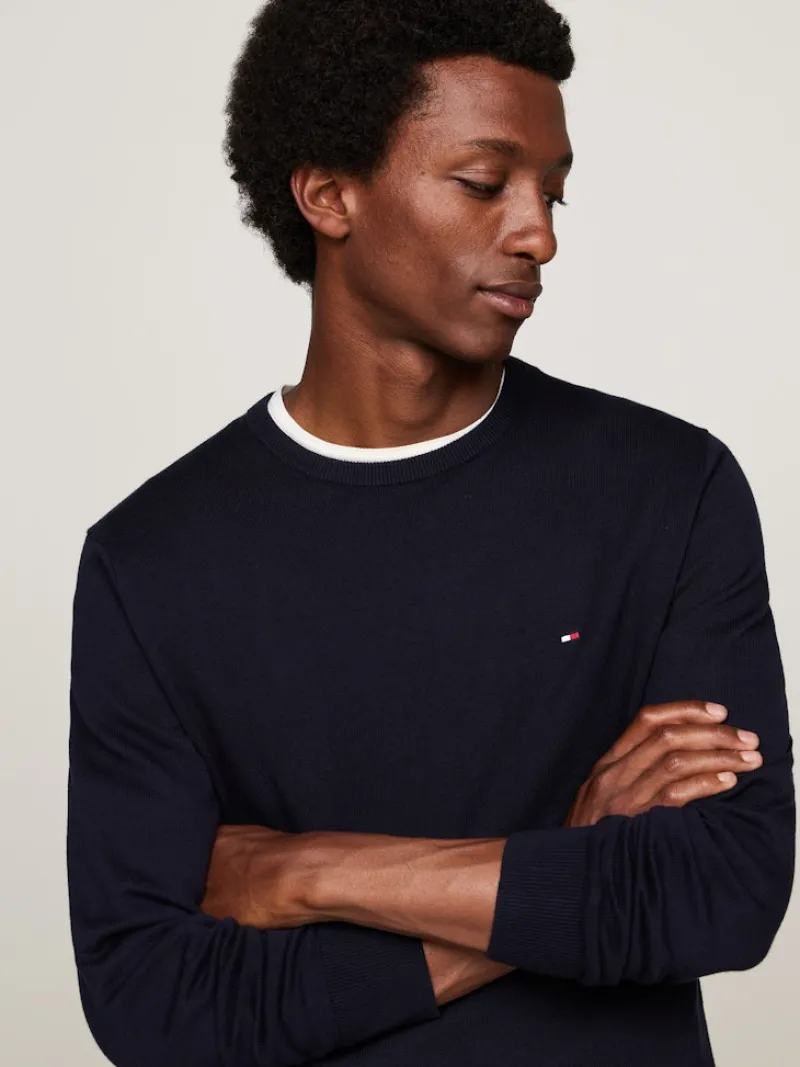 Tommy Hilfiger Pullover & Sweatshirts|Big Boys*CORE ESSENTIAL COTTON CREW NECK desert sky