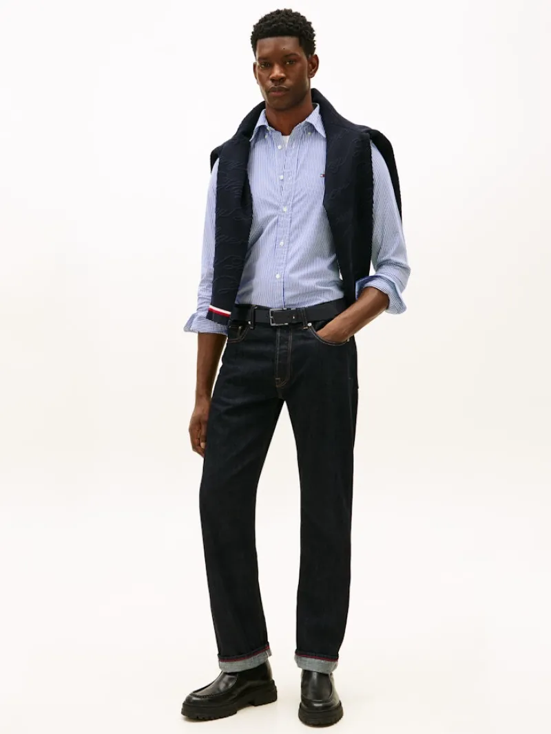 Tommy Hilfiger Hemden*CORE FLEX POP CLASSIC STP SHIRT wedge blue - stripe