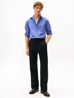 Tommy Hilfiger Hemden|Big Boys*CORE HAIRLINE POPLIN RF SHIRT wedge blue - stripe