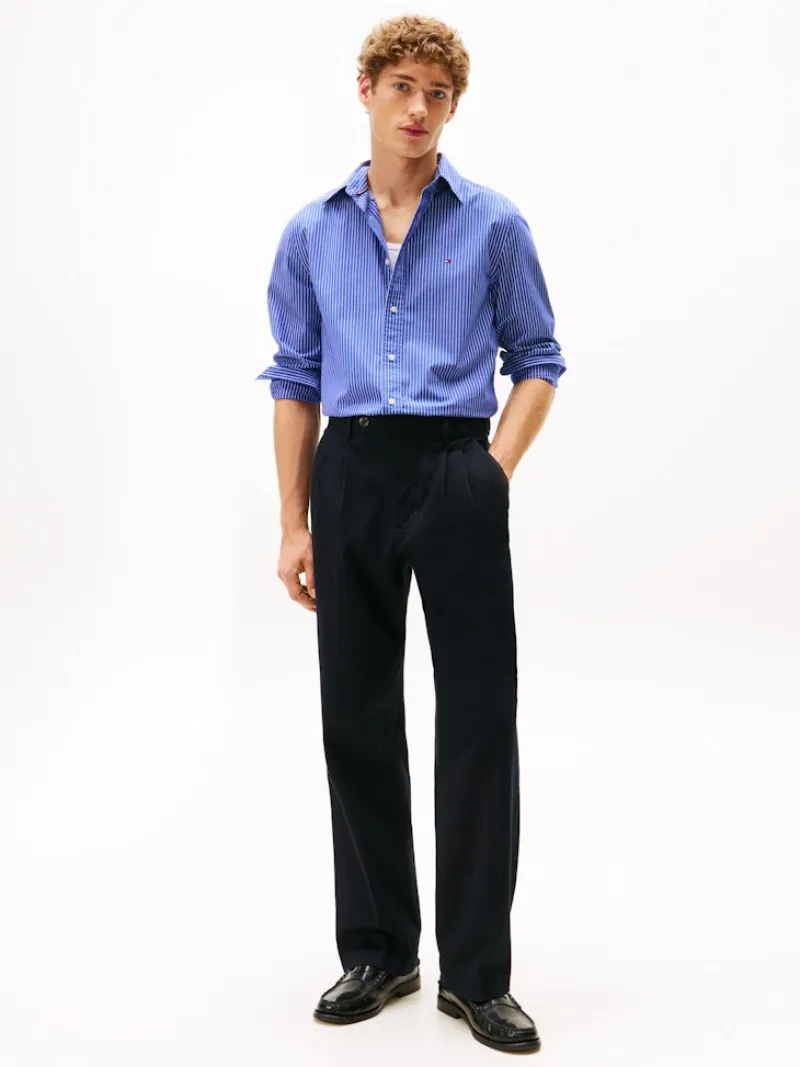 Tommy Hilfiger Hemden|Big Boys*CORE HAIRLINE POPLIN RF SHIRT wedge blue - stripe