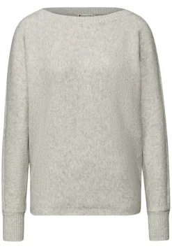 Street One Pullover & Sweatshirts*Cosy Dolman Pullover pelican grey mel.