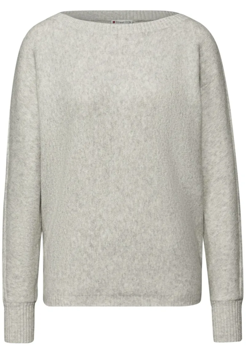 Street One Pullover & Sweatshirts*Cosy Dolman Pullover pelican grey mel.