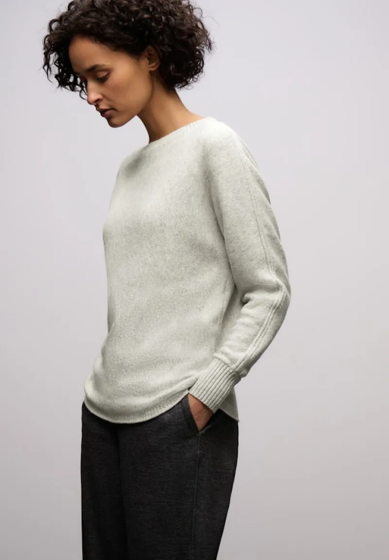 Street One Pullover & Sweatshirts*Cosy Dolman Pullover pelican grey mel.