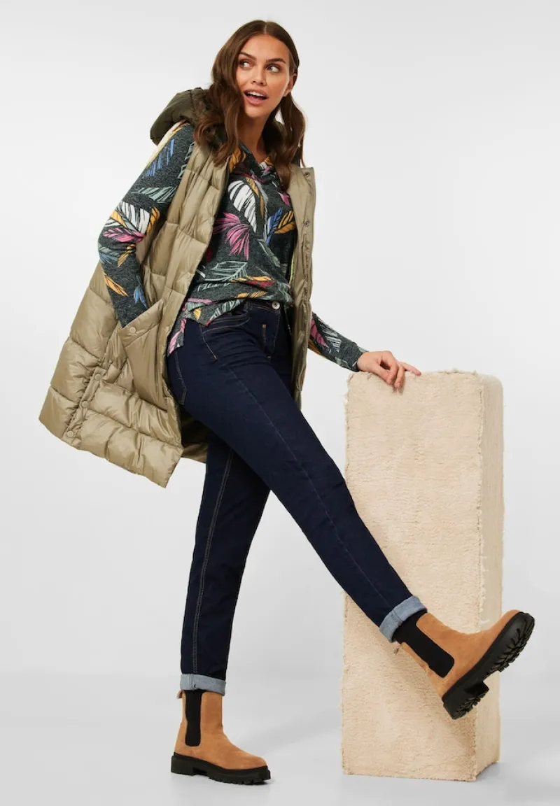 Cecil Pullover & Sweatshirts*Cosy feel Shirt mit Print pine green melange