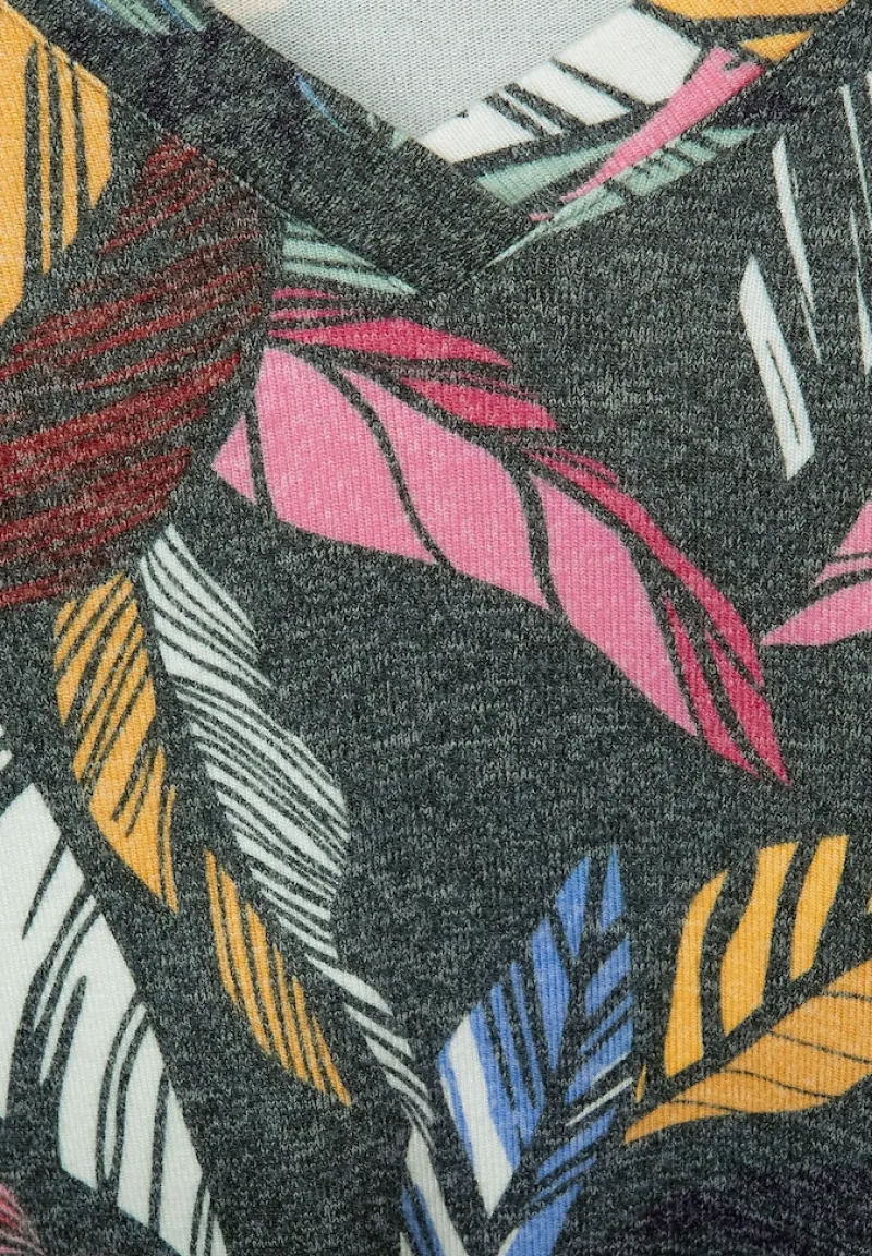 Cecil Pullover & Sweatshirts*Cosy feel Shirt mit Print pine green melange