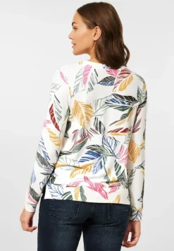 Cecil Pullover & Sweatshirts*Cosy feel Shirt mit Print vanilla white